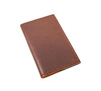 Small Pocket Journal 2.5x4 inch with Leather Cover and compatible with Moleskine Volant Refill (Chocolate)