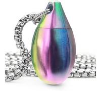 Small Pocket Pills Box Keychain Metal Medicine Organizers Case Container for Purse Waterproof Holder for Outdoor Portable Keychain Holder Case