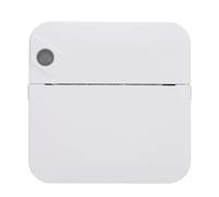 Small Pocket Printer, Wireless Thermal Printer Portable Inkless Multifunctional APP Lightweight Black White Printing for Students Wrong Questions for Android (White)