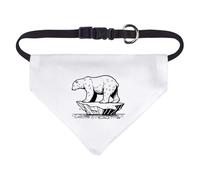 Small 'Polar Bear On Iceberg' Dog/Cat/Pet Bandana (PD00061229)