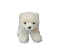 Small Polar Bear Plush Toy Realistic Lying White Cub Stuffed Animal Soft Cuddly Doll Gift for Girls Kids Arctic Wildlife(Debout)