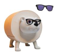 Small polar bear toilet paper holder, Bathroom Toilet Roll Holder, Funny Toilet Paper Holder Free Standing Bathroom Set, Hilarious Tissue Paper Roll Storage, Dual Mirror Version