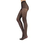 SMALL POLKA DOTS TIGHTS | BLACK SHEER SPOTTY TIGHTS | 20 DEN | BLACK | ITALIAN HOSIERY | (L/XL)