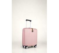 JLY Premium Rose Pink Small Suitcase, 100% German Covestro Polycarbonate, 4 Spinner Wheel Small Carry-On Hard Shell Hand Luggage Suitcase, Superior Organisation TSA Security Lock Ultra-Quiet Wheels