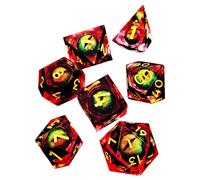, Small Polyhedral Resin Set for Board Games - Multifunctional Table Game Kit for Family Gathering Role Playing on Household Tables