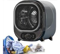 Small Portable Condenser Tumble Dryer with Stainless Steel Tub,Compact Portable Tumble Condenser Dryer,0.8kg Load Capacity for Home, Apartments and RVs Compact and Lightweight for Small Spaces(A)