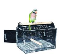 Small Portable Parrot Cage, Transparent Outing Pet Bird Cage, Domestic Acrylic Breeding Box, Pigeon Pearl Bird Parakeets