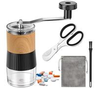 Small Portable Pill Crusher Grinder to Fine Powder for Elderly - Crushes Multiple Pills, Small and Large Medication and Vitamin Tablets - Great for Feeding Tube, Kids, Pets