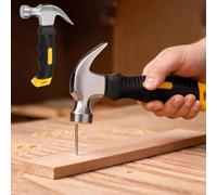 Small portable sheep horn hammer 6.24 inches woodworking specific nail lifting and nail pulling iron hammer, ideal choice for car repair and woodworking