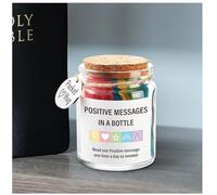 Small Positive Messages Bottle for Kids | Inspirational Jar with Warm Word Cards | Motivational Card Set | Portable Encouragement Supplies (B, One Size)