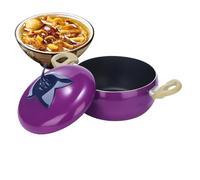 Small Pot, Non-Stick Pot for Vegetables and Fruits, Frying Pan with Lid - For Induction Electric Stoves Cooking Frying Kitchen Milk Soup