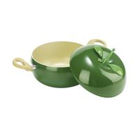 Small Pots for Cooking, Fruit Shaped Cooking Pot | Poaching Pan with Lid for Kitchen Induction Cooker Cooking Hobs Simmer Roasting Spaghetti Soup