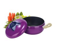 Small Pots for Cooking | Nonstick Vegetable Fruit Saucepan | Tomato Cocotte with Lid - for Kitchen Stove Induction Cooktop Soup Boil Milk Cooking Frying Simmering