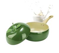 Small Pots for Cooking - Vegetable Fruit Nonstick Cookware | Stewing Pan with Lid | for Induction Stove Top Cooking Milk Soup Spaghetti Frying Simmering Kitchen Cooktop