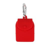 Small Pouch for Wallet - Silicone Mini Pouch with Carabiner Clip, Lightweight Portable Storage, Durable Soft Material Modern Appearance | Small Size Multifunctional Change Bag for Women Boys, red, 説明を