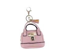 Small Pouches Keychain Charm Coin Purse PU Leather Organizers for Women Lipsticks Card and Data Cable Storage Solution