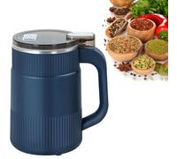 Small Powder Grinding Machine, 8 Blades Electric Spice Grinder Fine Powder, 300Ml Capacity; Can Grind Up to 80G of Soybeans at One Time; for Spices, Herbs, and Coffee Beans Blue