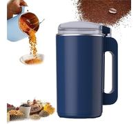 Small Powder Grinding Machine, Stainless Steel Multifunctional Powder Grinder, 8 Blades Electric Spice Grinder Fine Powder, for Herbs Spices Coffee Beans Nuts Grains(Blue/White),Blue
