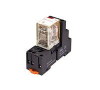Small Power Intermediate Relay RKF2C Set 12A 8 Feet Small Size Large Load Two-way LED With Inching And Self-locking(2CO730LT SKC08 E)