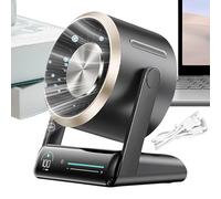 Small Powerful Fan - Rechargeable Cooling Small Portable | Fans for Bedroom Desk - for Home Kitchen School Dorm Camping Travel Outdoor Summer Beach Picnic Road Trip
