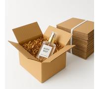 Small Premium Corrugated Postal, Parcel & Mailing 25 Boxes | Corrugated Cardboard Boxes 7x6x5" (179mmx152mmx127mm) | Parcel Boxes Moving Shipping Posting Gift Pack of 25