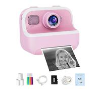 small Print Camera - 1500mah Child Photo Printer, Kid Camera Instant Snapper | Children Digital Video Camcorder Toys, Children's Toys 1080p Hd Video Recorder for Christmas Birthday, Abs, Silicone
