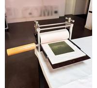 Small Printmaking Rubbing Machine, Basic Etching Tool for Monochrome Printing, Copper Print Maker, 9 x 13.4 Inch