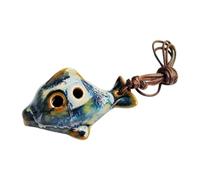 Small Professional Ocarina with 6 Finger Holes C Tunes Easy to Play Travel Instrument Handcrafted Ceramic Ocarina