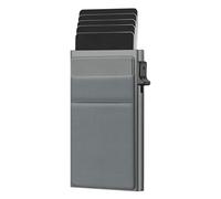 Small Protected Aluminum Card Organizers with Quick Release Mechanism Easy to Use for Business Travel Essential Grade Metal Card Protector