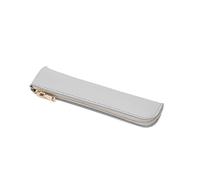 Small PU Pen Stationery Bag Leather Pen for Case Zippered Pocket Designers Artists Teache Pen Sleeve Zippered Leather Pen Sleeve Case for Hard Cover Journals