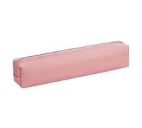 Small PU Pencil Case - Zipper Pencil Case Makeup Organizer | Cute Lipstick Case for Brush, Eyebrow Pencils, Compact Storage Solution for Stationery, Cosmetics and Daily , Pink, see