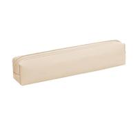 Small PU Spring Pencil Case-Stylish Organizer Stationery, Portable Makeup CASE | Zip Pocket Cosmetics, Practical Storage Eyebrow Brush, Lip Color, Eyeliner, beige, verwijzen naar de beschrijving