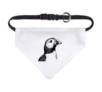 Small 'Puffin Bird Portrait' Dog/Cat/Pet Bandana (PD00057083)