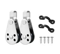 Small Pulley Block With Nylon Pad Eye And Screws For Kayak Canoes Boats Kayak Canoes Anchors Trolley Easily To Install Pulley Wheel