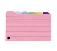 Small Punched Study Card Lined Index Card Note Card for Student Study