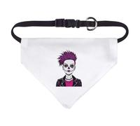 Small 'Punk Zombie Girl' Dog/Cat/Pet Bandana (PD00057415)