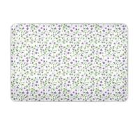 Small Purple Flowers Green Vines Extra Large Resuable Changing Pad Covers Waterproof Washable Pee Pads for Bed Breathable Cradle Mattress for Kids Bedwetting, 52" L x 34" W