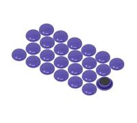 Small Purple Planning Office Magnets for Fridge, Whiteboard, Noticeboard, Filing Cabinet - Pack of 24