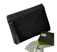 Small Purse - Oxford Cloth Coin Bag, Cute Cash Envelope, Compact Makeup Organizer, Portable Zipper Wallet | MINI WILETTH DESIGN FOR MAJOR FOR DAYS Adolesc, Black, Please refer to the description