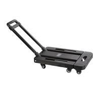 Small Push Cart Dolly Foldable Trolley Silent Handling Office