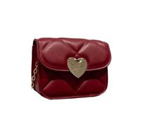 Small Quilted Crossbody Bag Trendy Shoulder Bag Phone Wallet Purse Women's Debt for Everyday and Special Occasions Chain Purse, red, Eine Größe