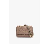 Small Quilted Ocarina Taupe Suedette Shoulder Bag - Taupe Fabric / One Size