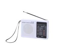 Small Radios Portable AM FM, transistor radios 2AA Battery Operated with Best Reception, Easy Operation, Pocket Radio for Indoor, Walking, Fishing, Camping, Outdoor and Emergency Use (White)