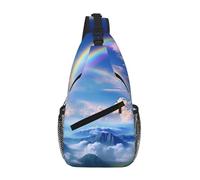 Small Rainbow Crossbody Sling Bag Crossbody Shoulder Chest Bag Shoulder Strap Waist Fanny Pack Men Women
