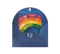 Small rainbow Print Adorable Blank Cards& Envelopes,Unique Designs Perfect for Festivals, Invitations