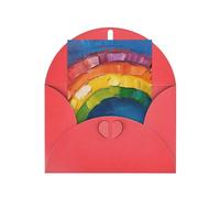 Small rainbow Print Adorable Blank Cards& Envelopes,Unique Designs Perfect for Festivals, Invitations