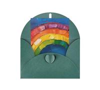 Small rainbow Print Adorable Blank Cards& Envelopes,Unique Designs Perfect for Festivals, Invitations