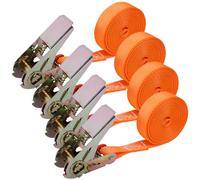 Small Ratchet Straps 4PCS 1" X 6.5 Ft Mini Ratchet Strap with Retractable Buckle Heavy Capacity Tie Down for Luggage Load Securing Small Straps, Mini Strap, Endless