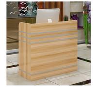 Small Reception Desk - Compact Office & Salon Counter for Supermarkets, Convenience Stores & Hotels (39.3x15.7x36.2in) - Versatile Reception Furniture Solution