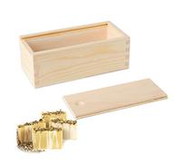 Small Rectangle Silicone Moulds with Wooden Box, Silicone Liner for 2 lb Wood Mold Square Loaf Soap Mold for Resin Cake